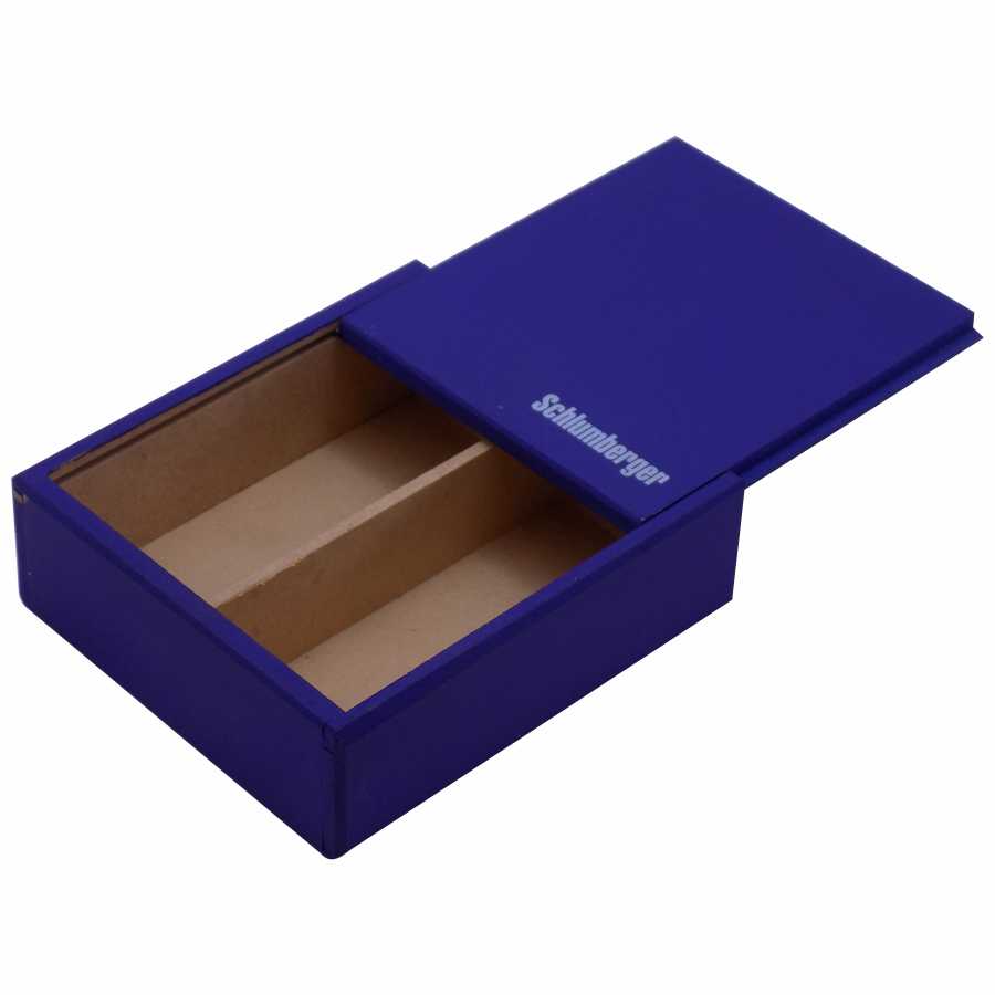 CAJA MDF AZUL  TAPA DESLIZABLE